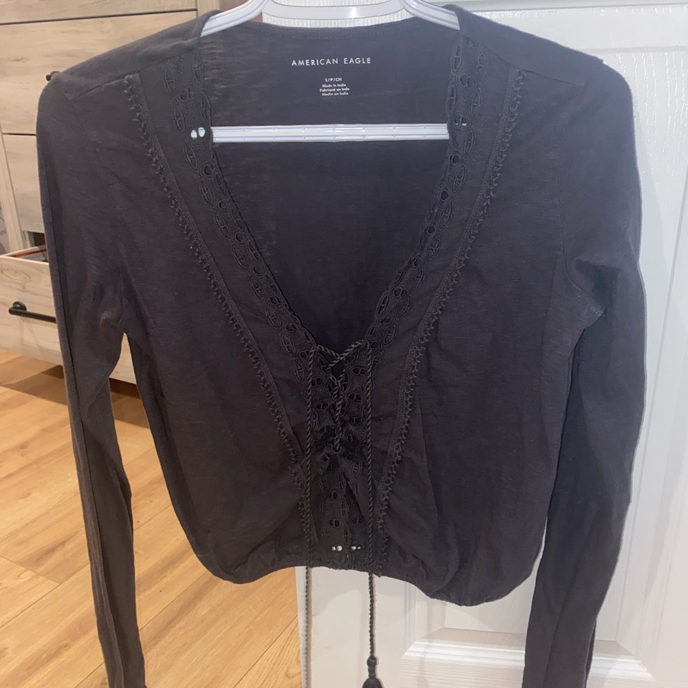 Grey long sleeve shirt